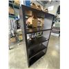 Image 2 : BLACK 6FT BOOKSHELF - 40" WIDE AND 15" DEEP SHELVES