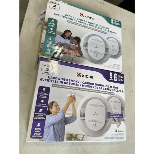 KIDDE HARDWIRED SMOKE + CARBON MONOXIDE ALARM AND KIDDE SMOKE + CARBON MONOXIDE ALARM