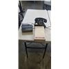 Image 1 : VINTAGE ROTARY PHONE, CASSETE PLAYER, ANND ANSWERING MACHINE
