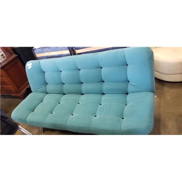 BLUE TUFTED CLICK CLACK SOFA