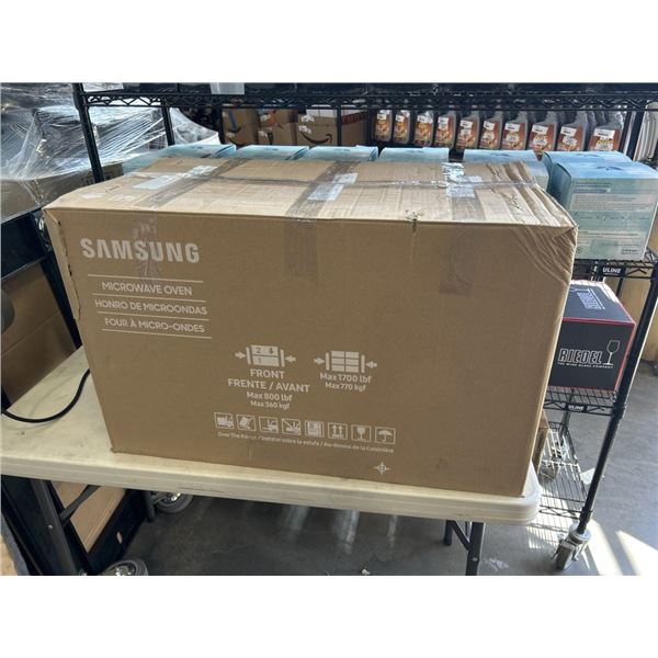 SAMSUNG OVER-THE-RANGE 1.7 CU FT MICROWAVE - STAINLESS - TESTED WORKING, RETAIL $319