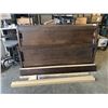 Image 1 : SOLID WOOD DARK CHOCOLATE KINGSIZE BEDFRAME