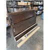 Image 2 : SOLID WOOD DARK CHOCOLATE KINGSIZE BEDFRAME