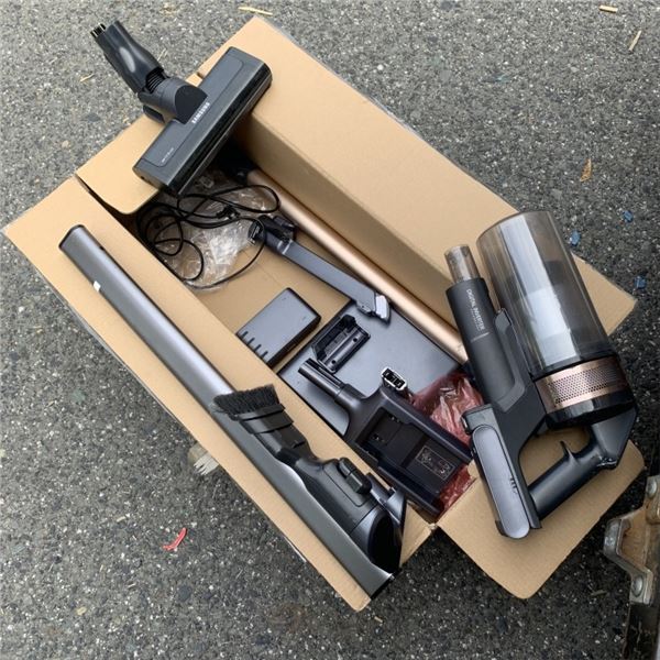 SAMSUNG JET 75E CORDLESS VACUUM WORKING WITH CHARGE STAND AND RETAIL BOX