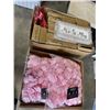 Image 1 : CASE OF NEW MR AND MRS SIGNS AND BOX OF NEW  PINK FAKE ROSE BUDS