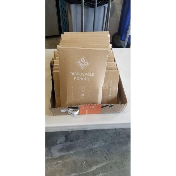 15 NEW ZENO DISPOSABLE PONCHO FAMILY PACKS