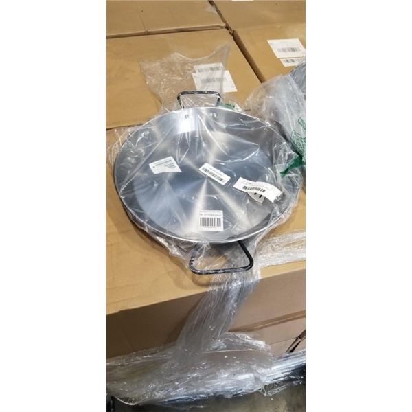 GARCIMA LA IDEAL 20 INCH STEEL PAELLA PAN AND GARCIMA 13 1/2" PATA NEGR PAN