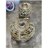Image 1 : 2 LARGE OUTDOOR LANTERNS