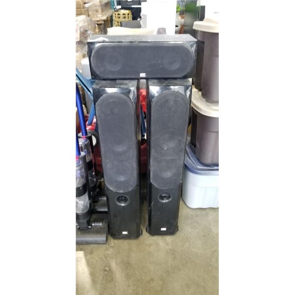 SINCLAIR AUDIO TOWER SPEAKERS AND SUB
