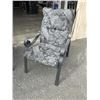 Image 4 : GLASSTOP PATIO TABLE W/ 4 CUSHIONED CHAIRS AND LOUNGE CHAIR FRAME ONLY
