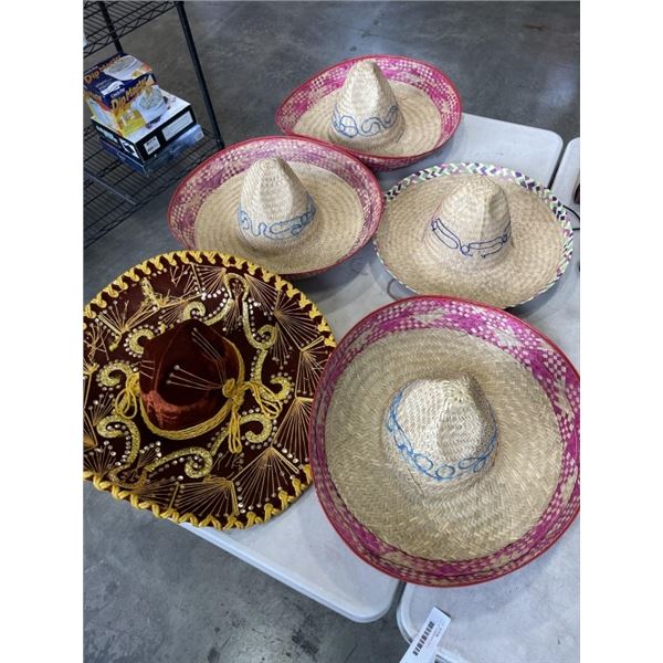 LOT OF SUMBRERRO HATS