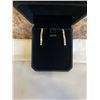 Image 1 : NEW 18K GOLD PLATED 2.5MM PRINCESS CUT SIMULATED DIAMOND (CZ) TASSEL EARRINGS, 1.25" LONG