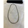 Image 2 : NEW PLATINUM PLATED 8.5MM SERPENTINE NECKLACE 23.5" LONG