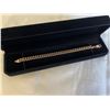 Image 1 : NEW 18K GOLD PLATED 8.0MM CUBAN LINK BRACELET, 7.5" LONG