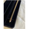 Image 2 : NEW 18K GOLD PLATED 8.0MM CUBAN LINK BRACELET, 7.5" LONG