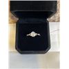 Image 1 : NEW PLATINUM PLATED 0.8CT SIMULATED DIAMOND (CZ) TWIST RING, RESIZEABLE