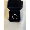 Image 3 : NEW PLATINUM PLATED 0.8CT SIMULATED DIAMOND (CZ) TWIST RING, RESIZEABLE