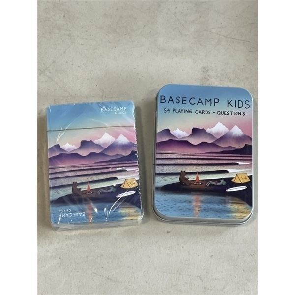 48 NEW PACKS OF BASECAMP KIDS PLAYING CARDS + QUESTIONS