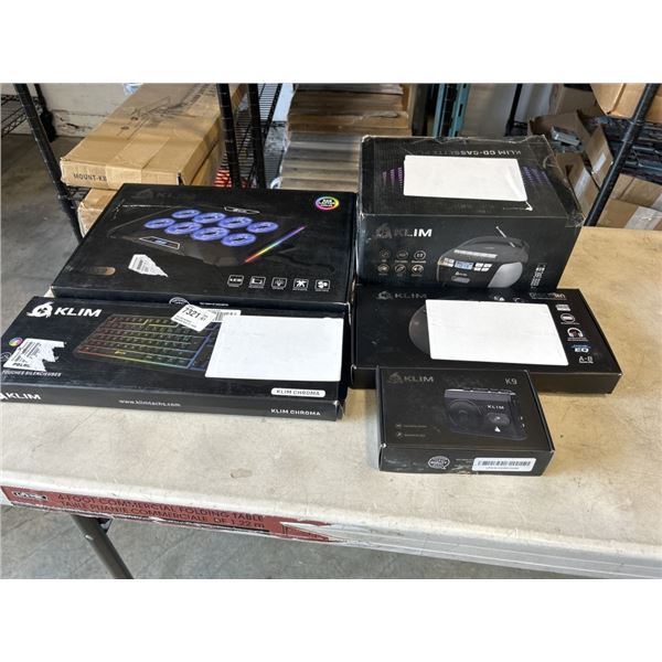 KLIM RGB LAPTOP COOLING PAD AND KLIM DISCMAN HIGH FIDELITY SOUND REPRODUCTION AND KLIM CD-CASETTE PL