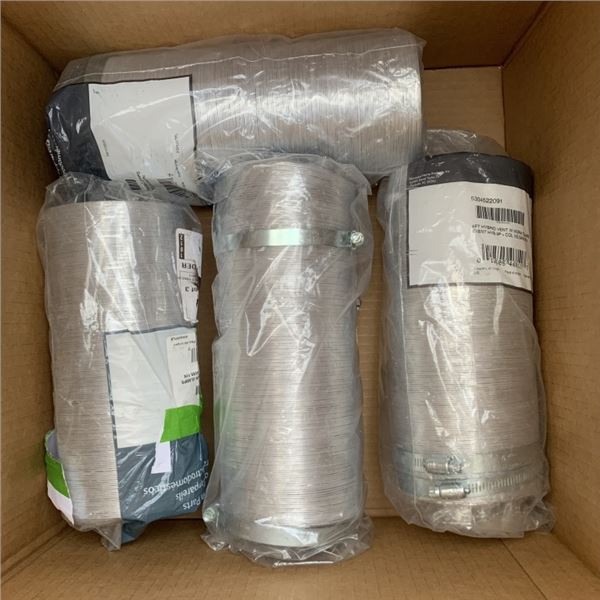FOUR AS NEW ACCORDION STYLE DRYER EXHAUST HOSES