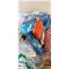 Image 2 : TRAY OF DISPOSABLE PONCHOS AND NATURAL COTTON BANDANAS