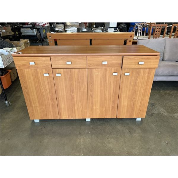 MADE IN DENMARK 4 DRAWER, 4 DOOR SERVING CABINET