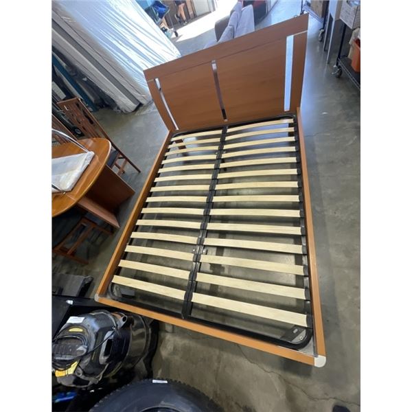 MADE IN DENMARK LIGHT WOOD FINISH QUEEN SIZE BED FRAME