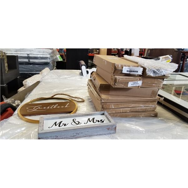 LOT OF MR AND MRS DECOR
