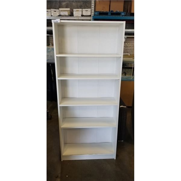 5 TIER WHITE BOOK SHELF