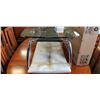 Image 2 : CHROME AND GLASS TOP COFFEE TABLE