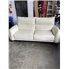 Image 1 : WHITE LEATHER SOFA