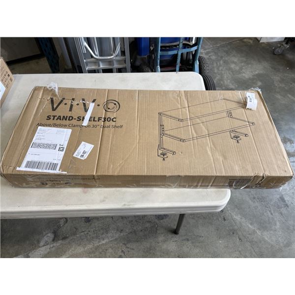 VIVO ABOVE/BELOW CLAMP ON 30" DUAL SHELF