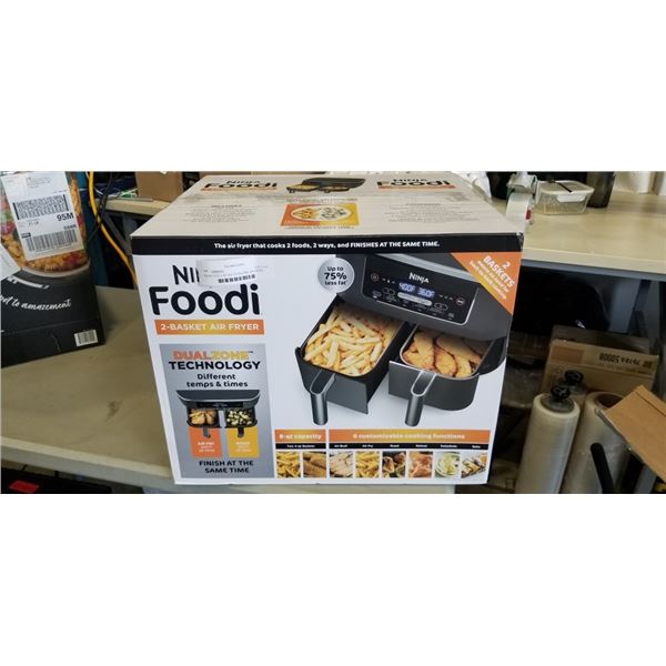 NINJA FOODI 6-IN-1 8QT DUALZONE AIR FRYER - TESTED WORKING, RETAIL $189