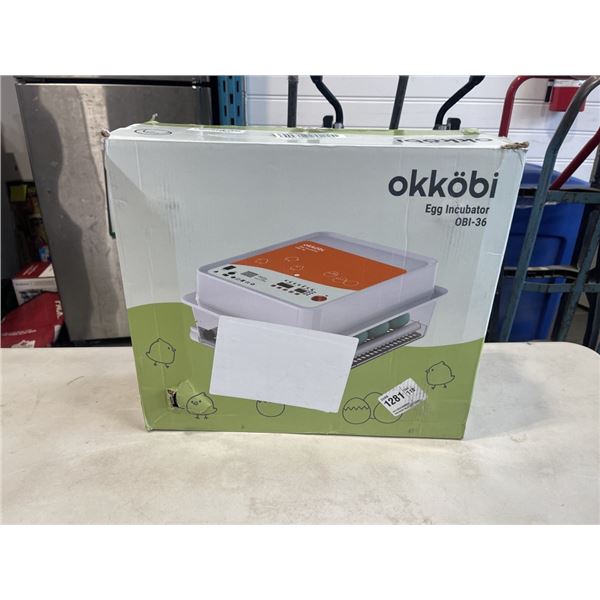 OKKOBI EGG INCUBATOR. MODEL OBI-36
