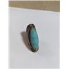 Image 4 : VINTAGE GOLD COLOUR W/ BLUE STONE RING