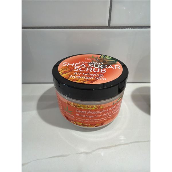 HAMPZ luxurious Shea, sugar, scrub, sweet, pineapple, and honey melon
