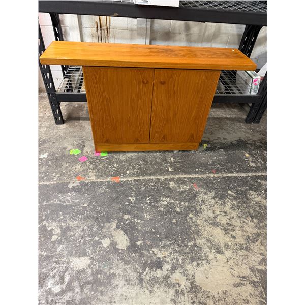 Teak sofa/entry Table 48 inches long 12 inches deep 27 1/2 inch tall