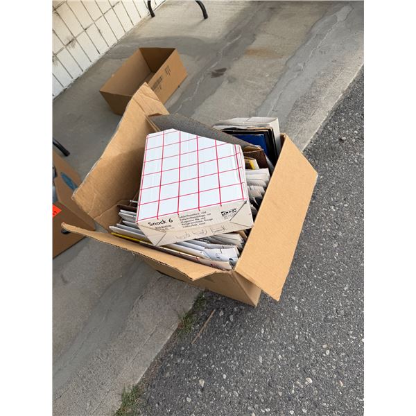 Cardboard file boxes