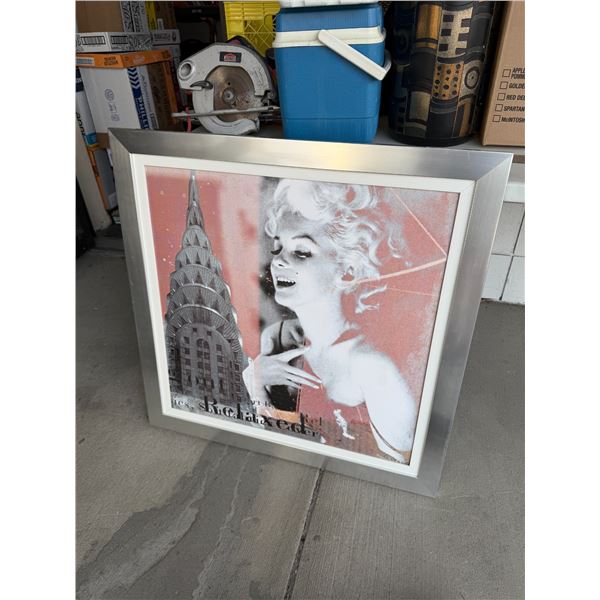 Marilyn Monroe wall hanging 32" x 32"