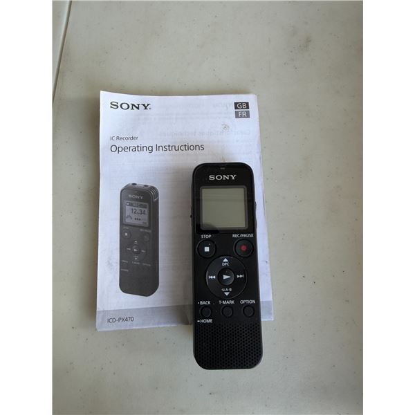 Sony, I C recorder