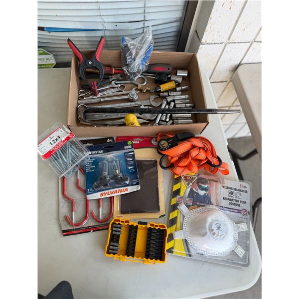 Assorted Tools straps, etc.