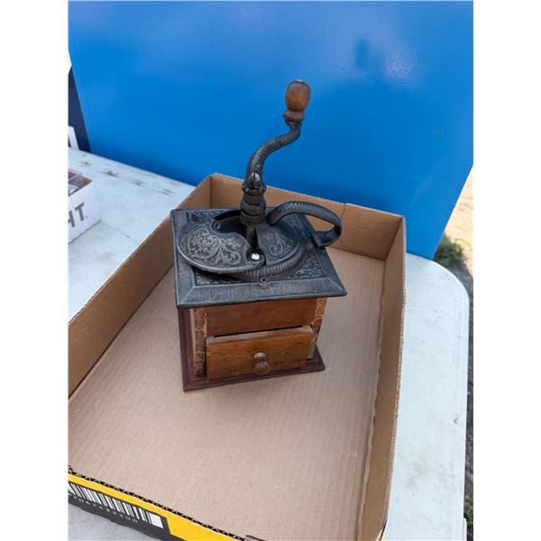 Antique coffee grinder