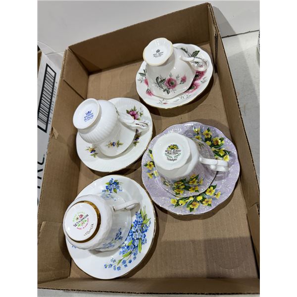 Tea, cups, and saucers