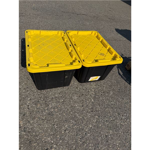 2 bins with lids