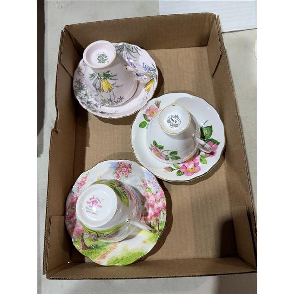 Tea, cups, and saucers