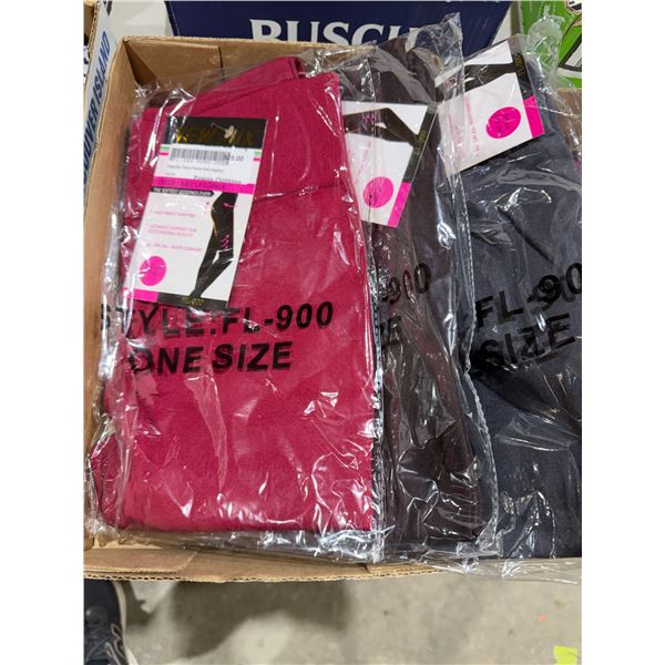 Three pair pairs fleece leggings. One size fits most.