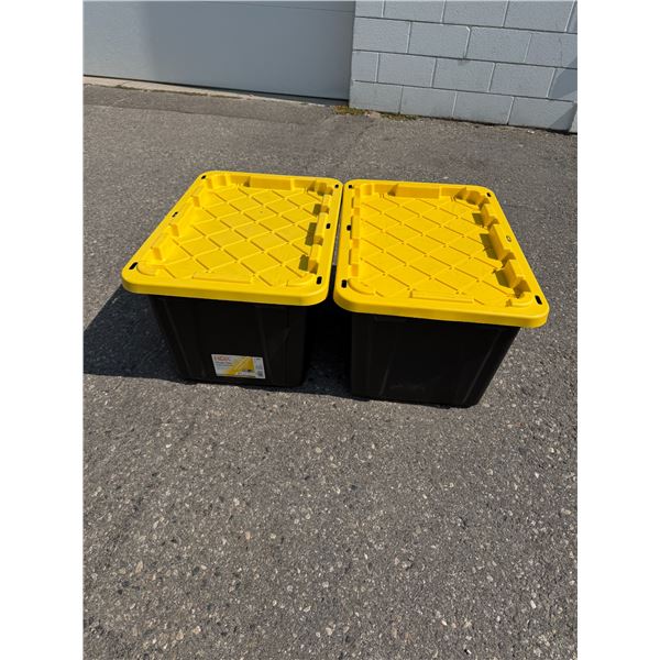 2 bins with lids