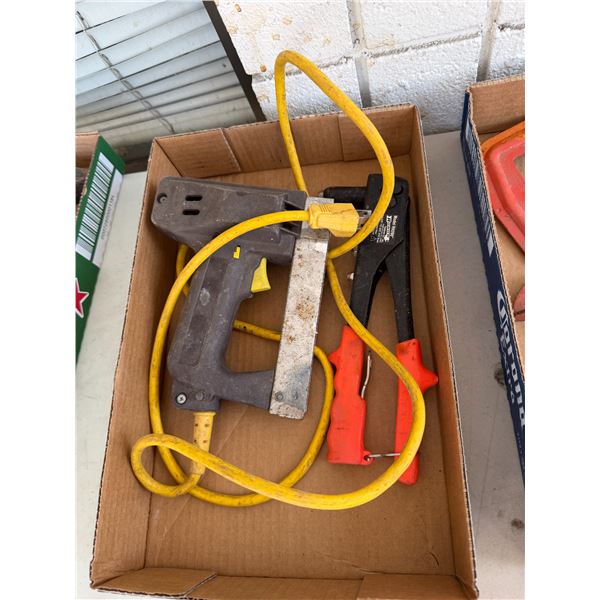 Electric stapler and rivet gun