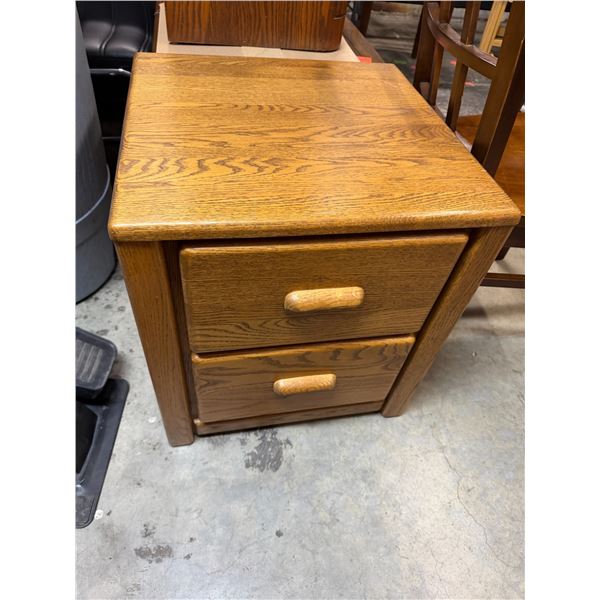 Drawered night stand measures 20" x 20" x 22"