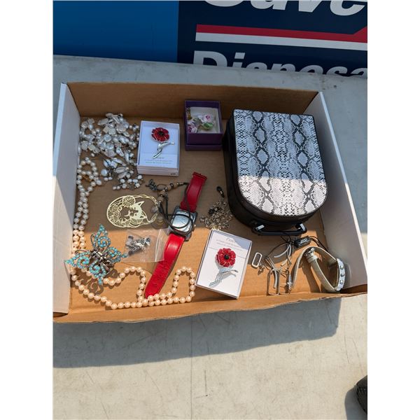 Assorted costume, jewelry, etc.
